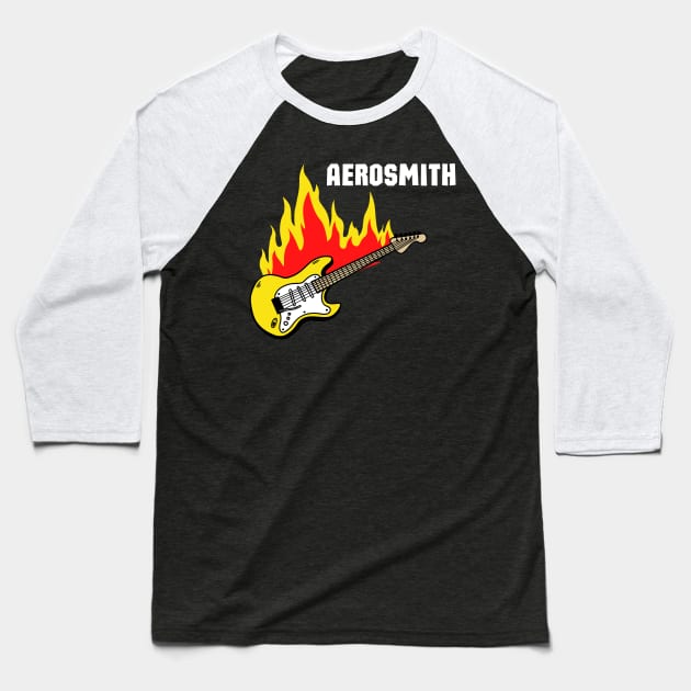 AEROSMITH Baseball T-Shirt by MUS1C